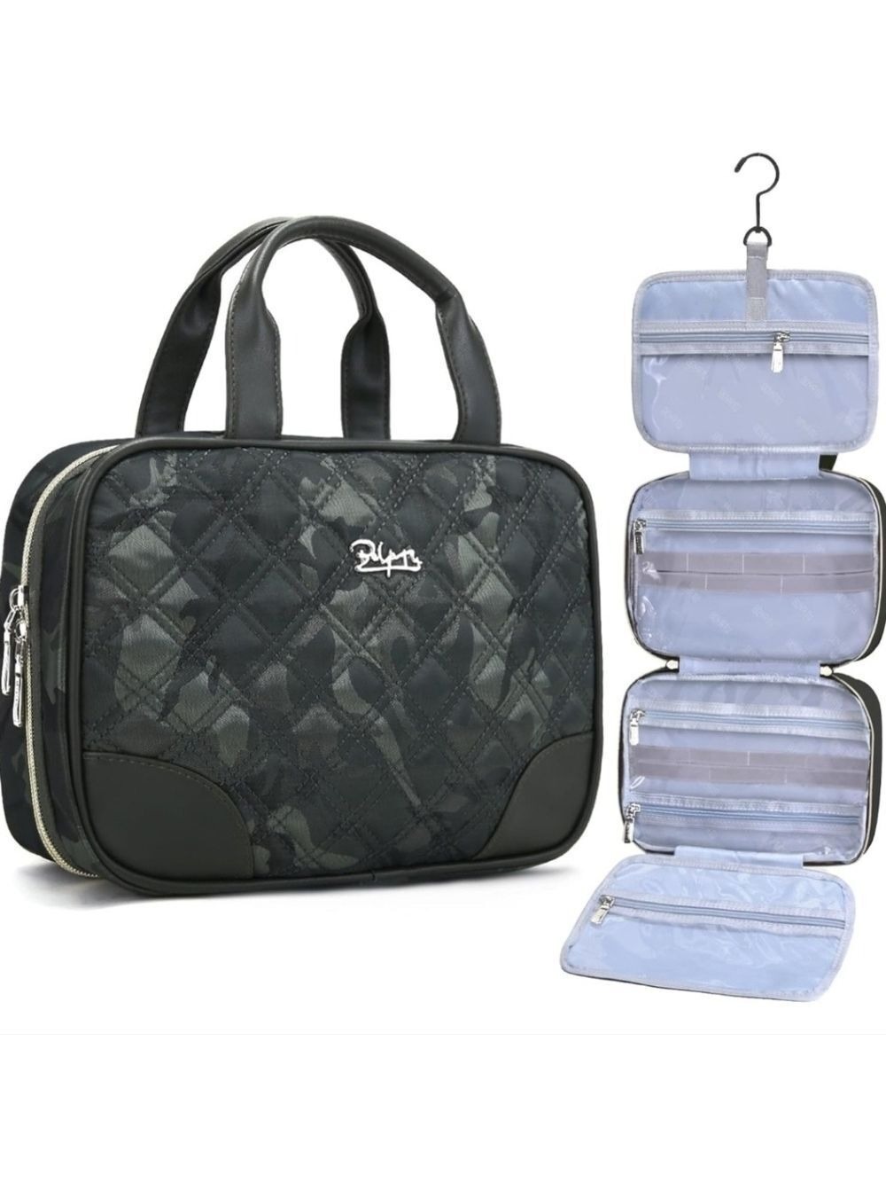 BoyatuTravel Toiletry Bag for Women: PU Leather Organizer NWT